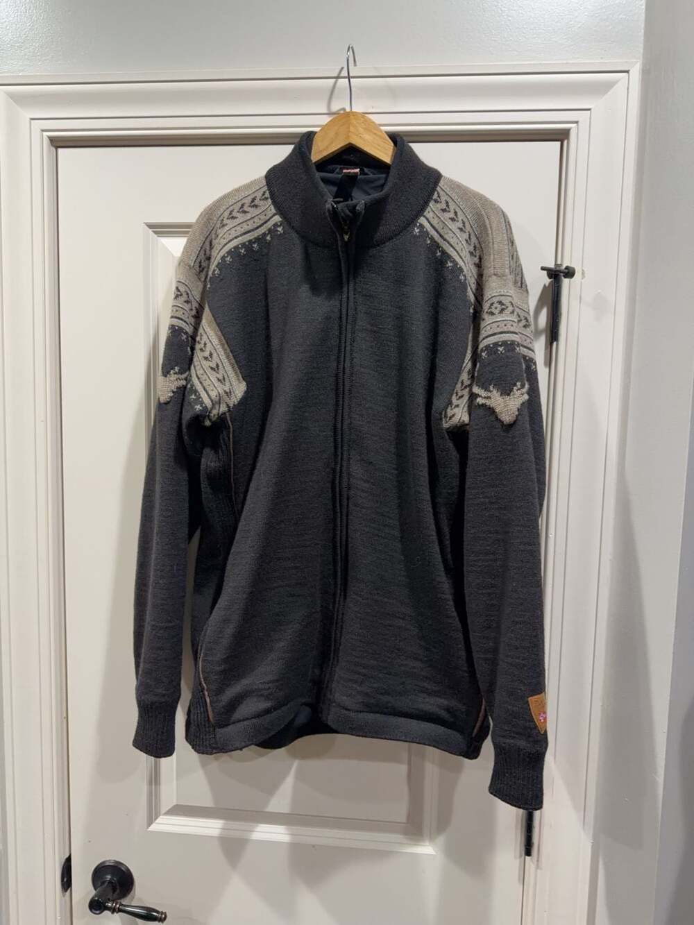 Dale of Norway Wool Full-Zip Nordic Sweater